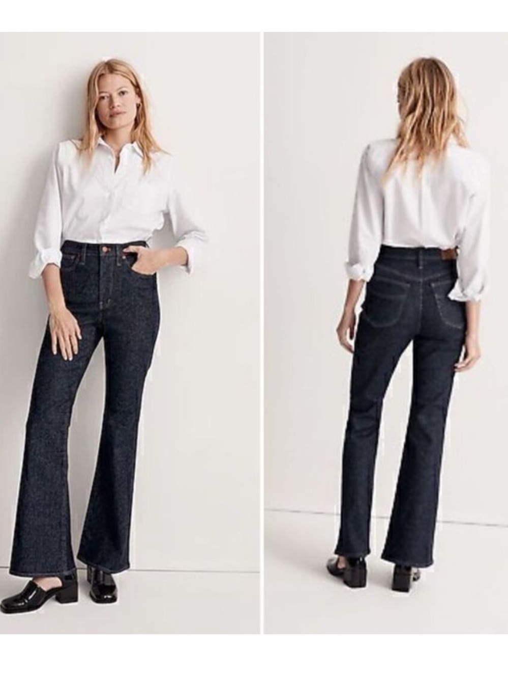 BOGO! Madewell The Perfect Vintage Flare Jean in Wrenford Wash 24 Tall
